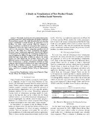 A Study on Visualizations of New Product Trends on Online Social Networks