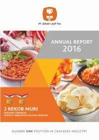 Annual Report 2016 SEKAR LAUT