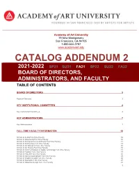Board of Directors, Administrators, and Faculty (PDF