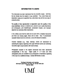 Information to Users