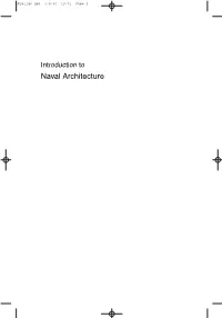 Naval Architecture Prelims.Qxd 4~9~04 13:01 Page Ii Prelims.Qxd 4~9~04 13:01 Page Iii