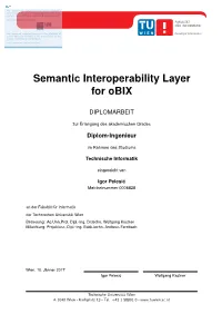 Semantic Interoperability Layer for Obix