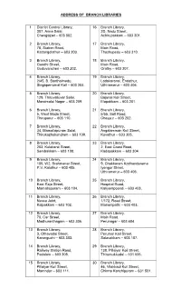 Branch Libraries List