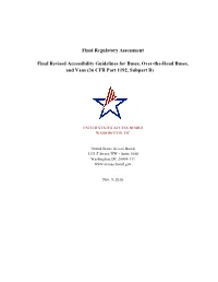 Final Regulatory Assessment Final Revised