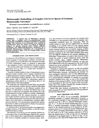 Holomorphic Embedding of Complex Curves in Spaces of Constant Holomorphic Curvature (Wirtinger's Theorem/Kaehler Manifold/Riemann Surfaces) ISSAC CHAVEL and HARRY E