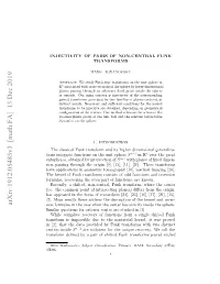 Injectivity of Pairs of Non-Central Funk Transforms