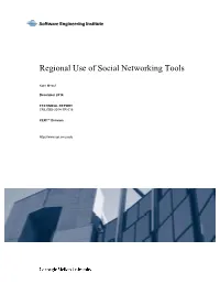 Regional Use of Social Networking Tools