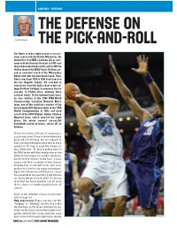 The Defense on the Pick-And-Roll