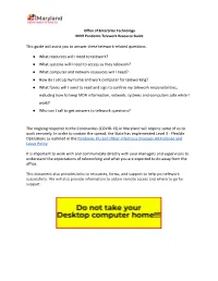 What Resources Will I Need to Telework?