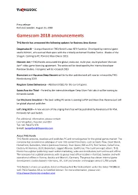 Gamescom 2018 Announcements