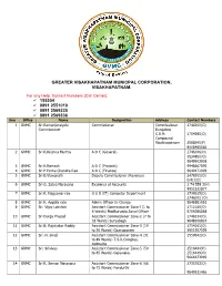 GVMC Contact Number