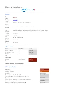 Resume.Js Malware Summary