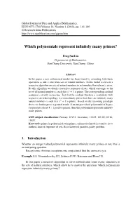 Which Polynomials Represent Infinitely Many Primes?