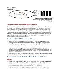CLASS THREE Handout #1A