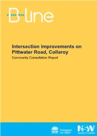 Intersection Improvements on Pittwater Road, Collaroy Community Consultation Report