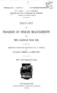 Progress of Stream Measurements