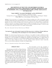 Valérie Martin, Varavudh Suteethorn & Eric Buffetaut, Description of the Type and Referred Material of Phuwiangosaurus