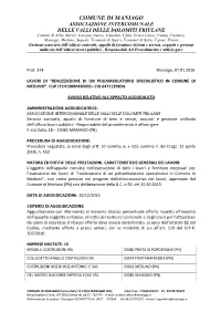 Avviso Post-Informazione Poliambulatorio