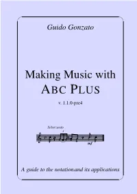 Making Music with ABC PLUS V