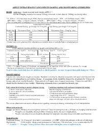 Vancomycin Dosing & Monitoring