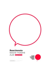 6C Reactienota Noord-Holland Zuid