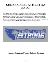 Cedar Crest Athletics 2020-2021