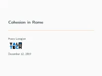 Cohesion in Rome