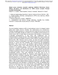 Exploring Antibiotic Resistance Genes (Args) Abundance and Distribution on TARA Oceans Samples Through Machine Learning Tools Rafael R