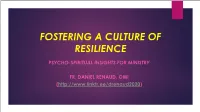 INSIGHTS for SPIRITUAL RESILIENCE .Pptx