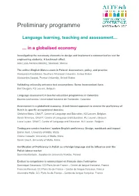 Preliminary Programme