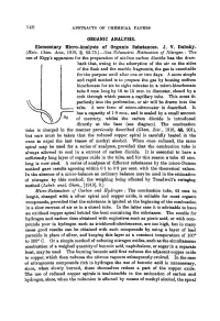 140 ORGANIC ANALYSIS. Elementary Micro-Analysis Of