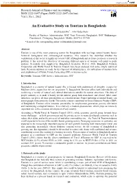 An Evaluative Study on Tourism in Bangladesh