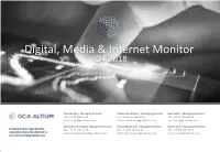 Digital, Media & Internet Monitor