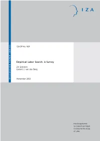 Empirical Labor Search: a Survey