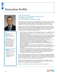 Gary's Executive Profile