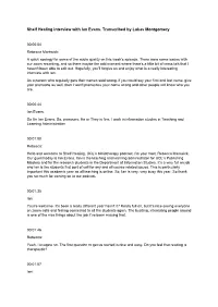 Ian Evans Transcript