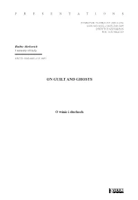 On Guilt and Ghosts