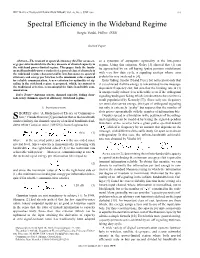 Spectral Efficiency in the Wideband Regime Sergio Verdú, Fellow, IEEE