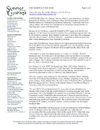 2020 Press Release/Recap