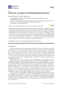 A Review on Upper Limb Rehabilitation Robots