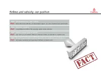 Airlines and Subsidy: Our Position ¬