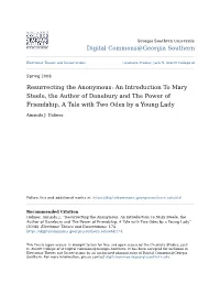 An Introduction to Mary Steele, the Author of Danebury and the Power of Friendship, a Tale with Two Odes by a Young Lady