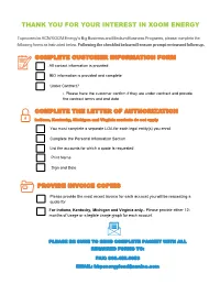 COMPLETE CUSTOMER INFORMATION FORM All Contact Information Is Provided