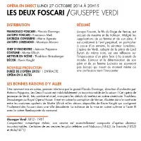 Les Deux Foscari /Giuseppe Verdi
