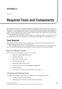 Required Tools and Components