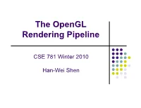 The Opengl Rendering Pipeline