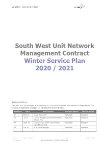 View Winter Service Plan 2020-2021 SW Unit