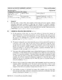 B-103 – Criminal Process/Arrest Procedures 1 of 6