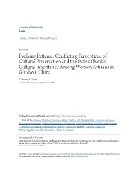 Conflicting Perceptions of Cultural Preservation and the State of Batik's