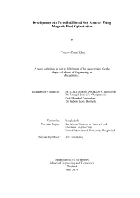 Development of a Ferrofluid Based Soft Actuator Using Magnetic Field Optimization